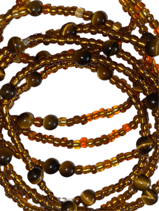 Tiger's Eye Round Waist beads