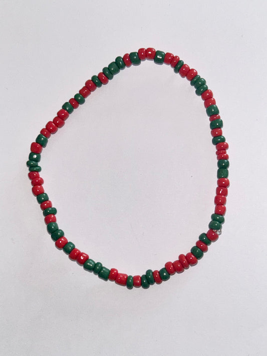 Red & Green Anklet