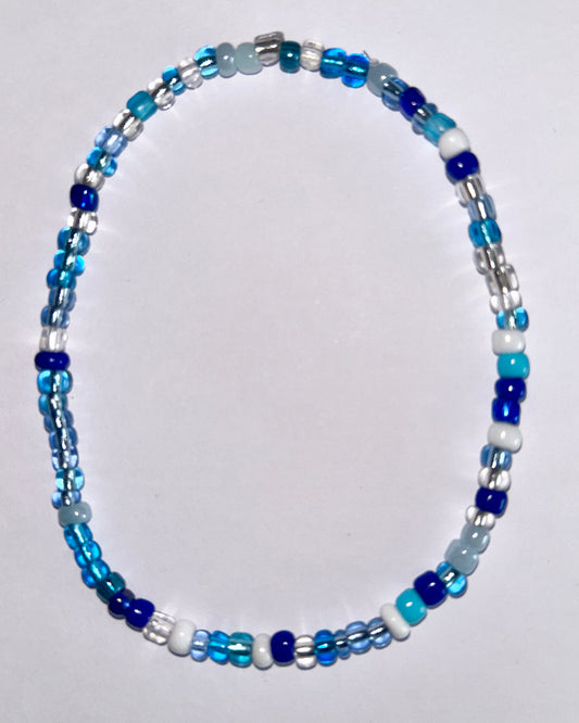 Blue Mix Anklet