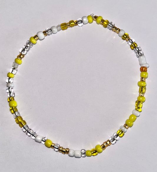 Bright Yellow Mix Anklet